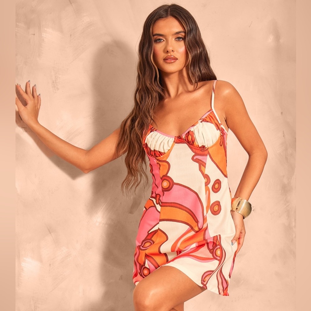 Pink and Orange Breezy Mini Dress